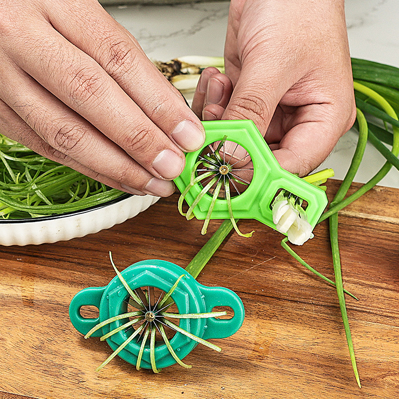 Kitchen Gadgets Drawing - 1 adet yeşil soğan dilimleyici kesim