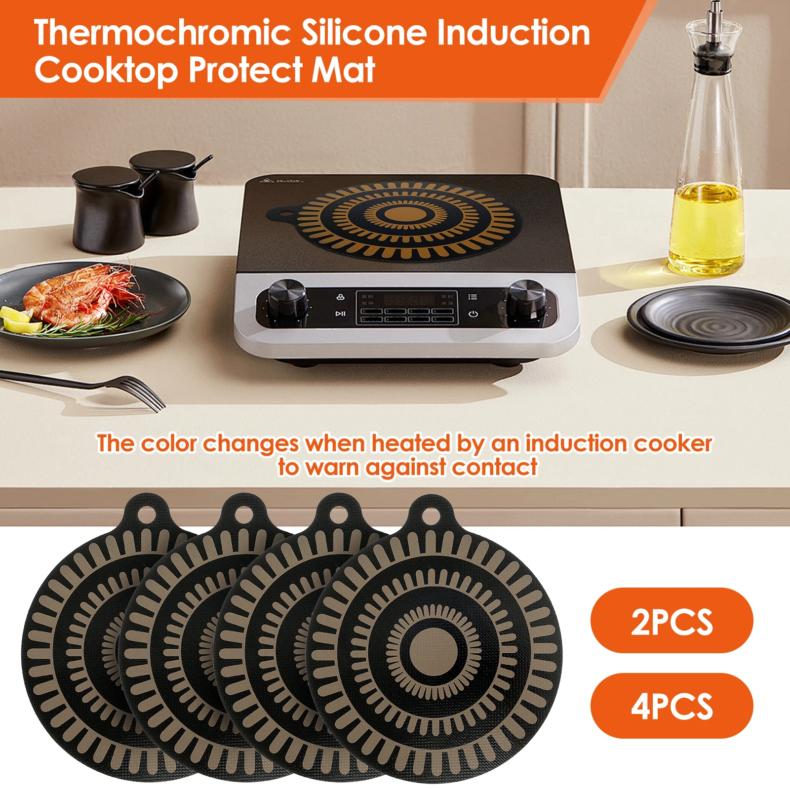 Kitchen Gadgets Modern - Indüksiyon Ocak Mat Koruyucu Anti-Scratch Silikon