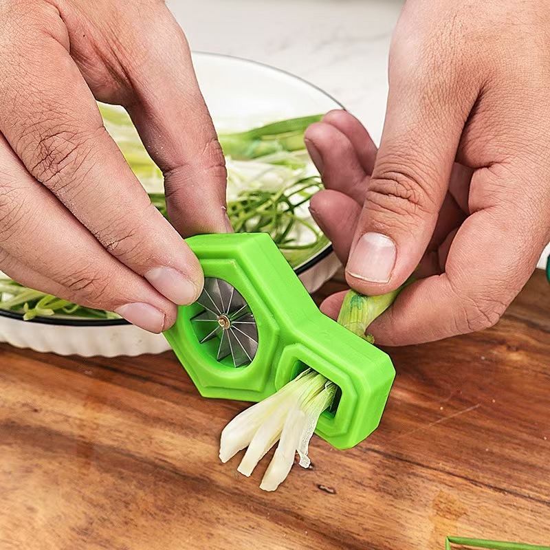 Kitchen Gadgets Drawing - Mutfak Gereçleri Yeşil Soğan Kesici Paslanmaz