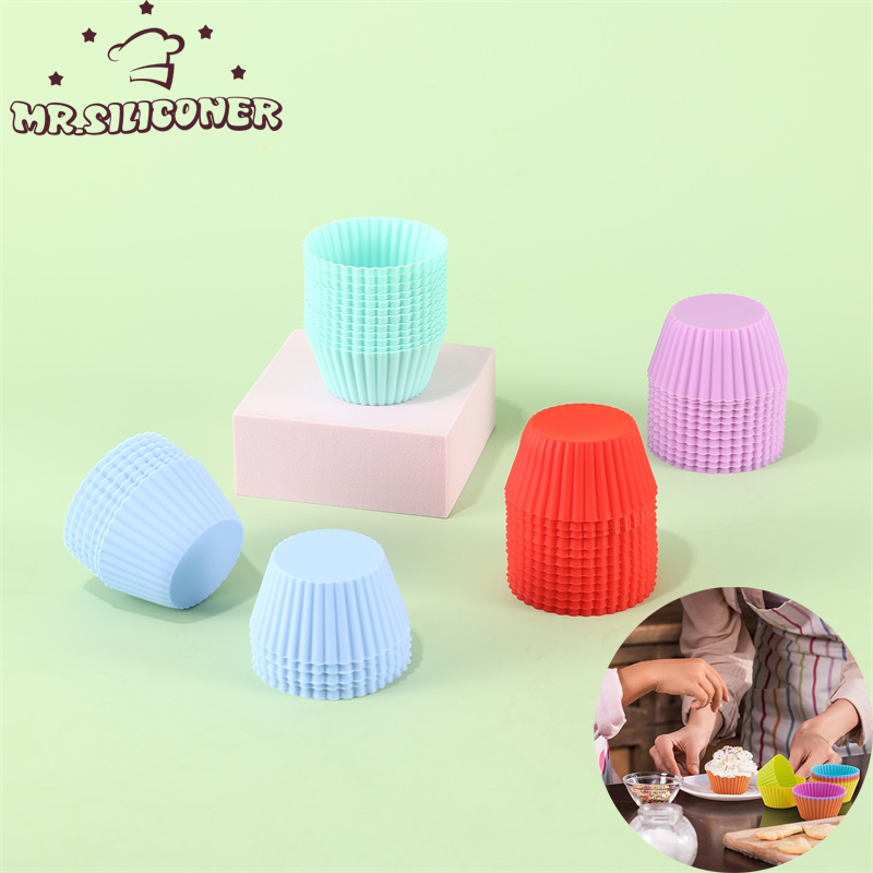Kitchen Gadgets Set - 6 adet/takım silikon kek kalıp yuvarlak