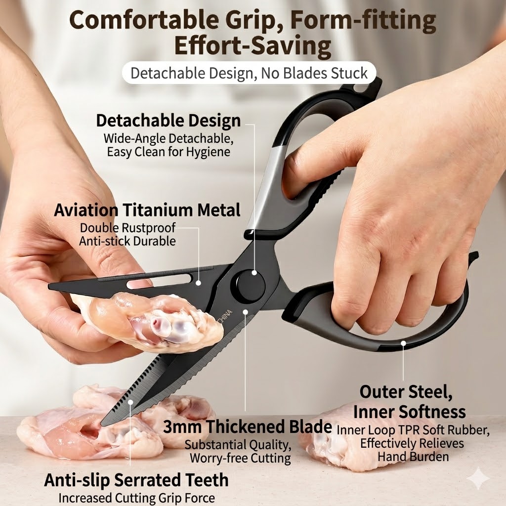 Mutfak makası Titanyum Tavuk k - Kitchen Gadgets Wholesale incelemesi ve fiyatı
